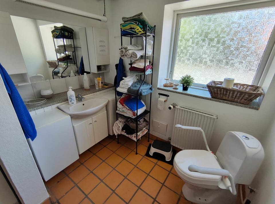 Toilet, Bathroom, towels