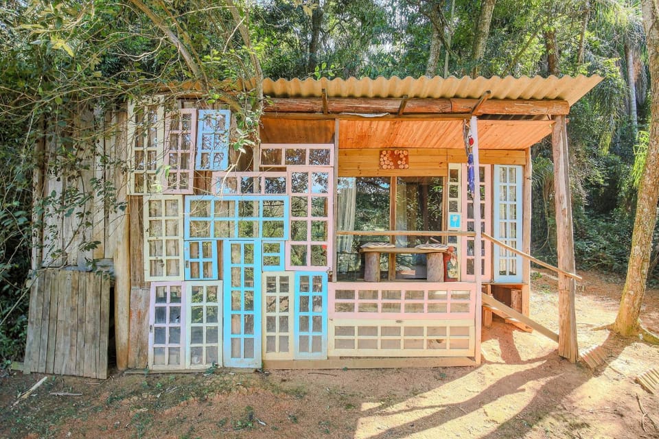 Quinta do Vale- Cabana dos Esquilos: Lago, Cascata House in Itatiba