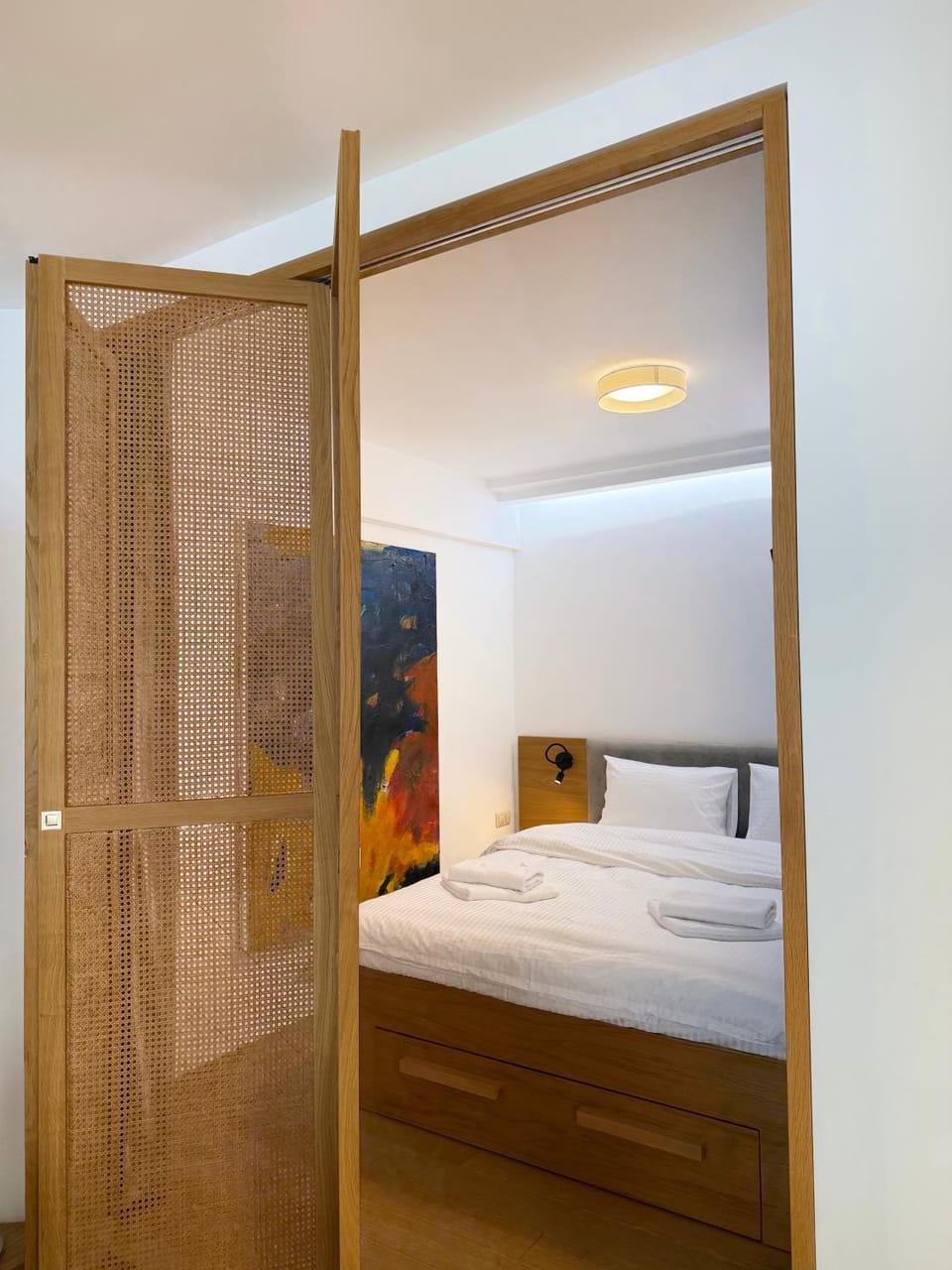 Bed, Photo of the whole room, Bedroom, wardrobe