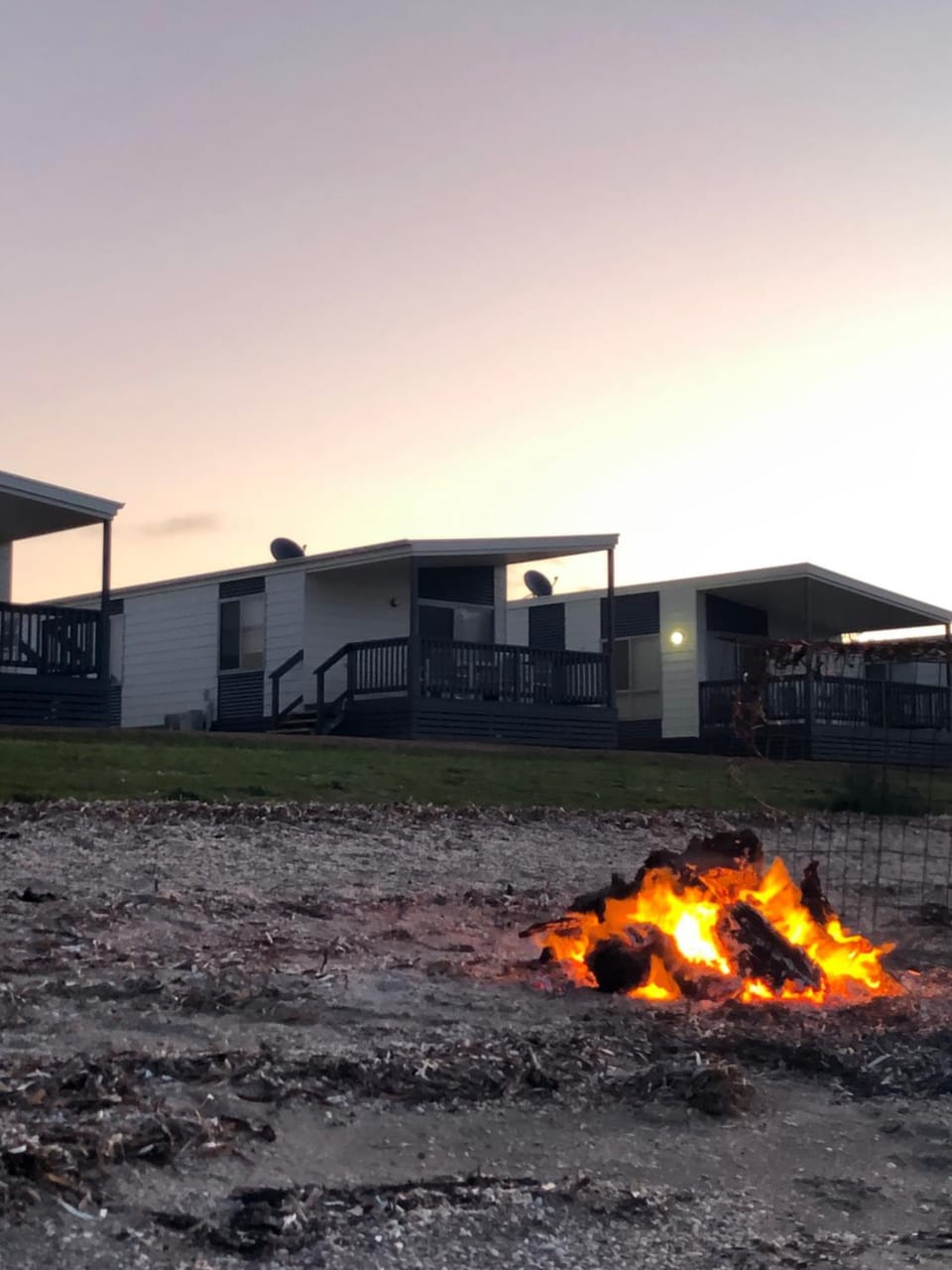 Property building, Sunset