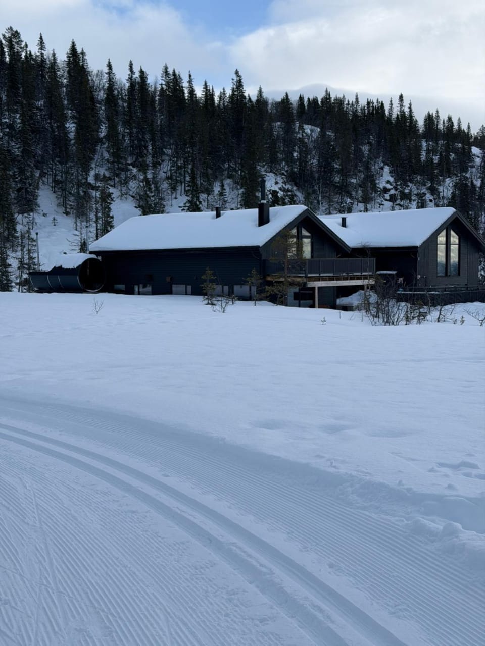 NEW cozy and large lodge with private Jacuzzi and sauna Chalet in Viken, Norway