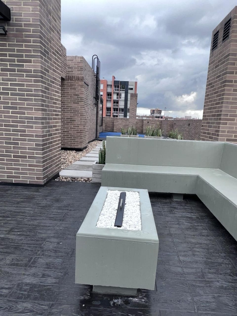 Balcony/Terrace, fireplace