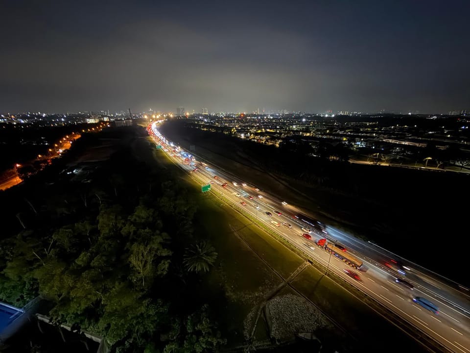 Night, Neighbourhood, Natural landscape, Bird's eye view, Balcony/Terrace, Balcony/Terrace, City view