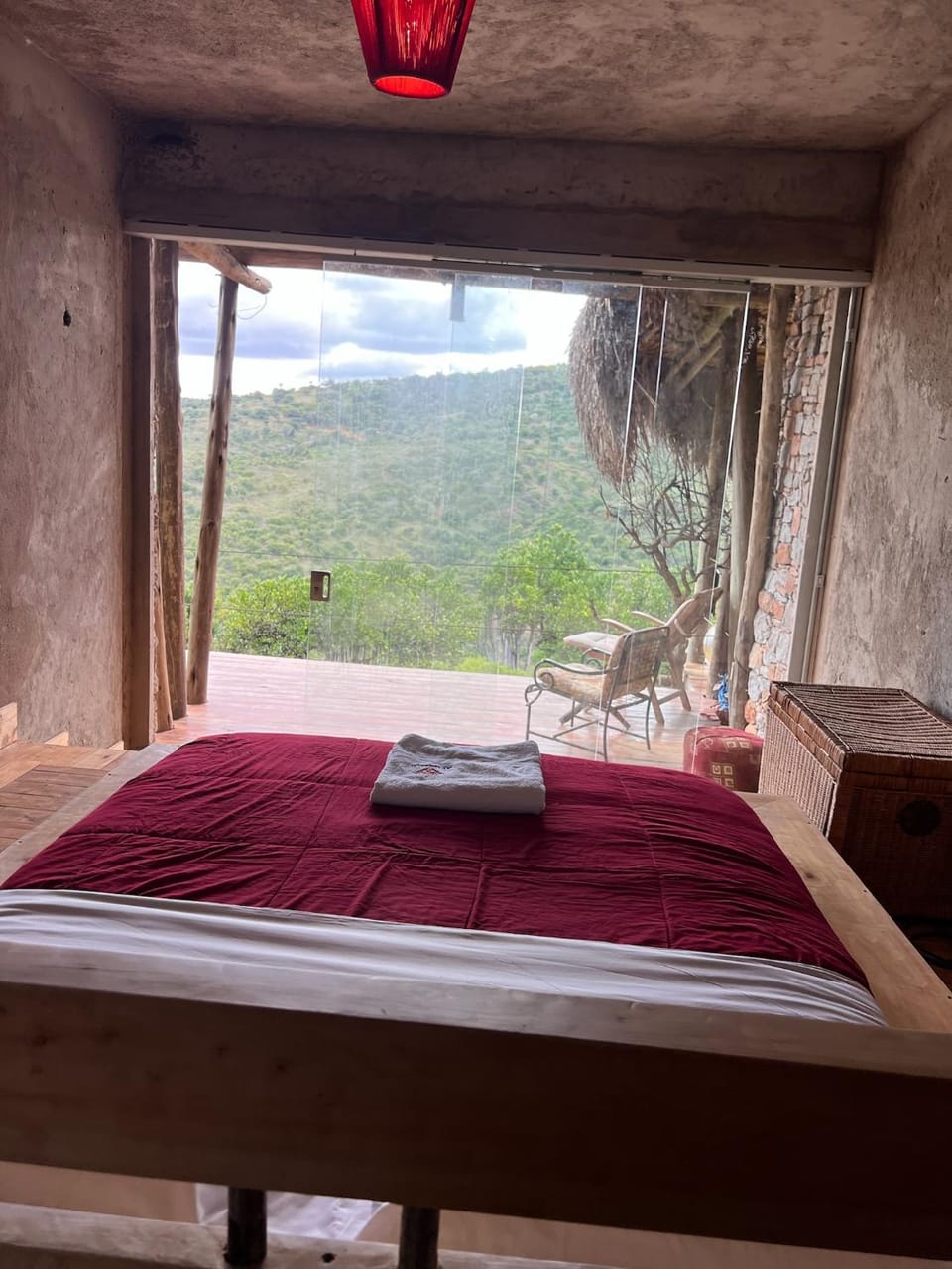 Bed, Natural landscape, Bedroom