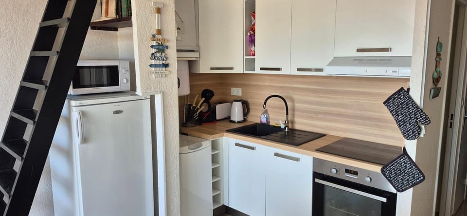 Mykonos III, T2 mezzanine, vue mer, parking et wifi Apartment in Agde