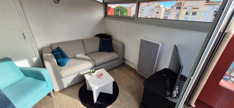 Mykonos III, T2 mezzanine, vue mer, parking et wifi Apartment in Agde