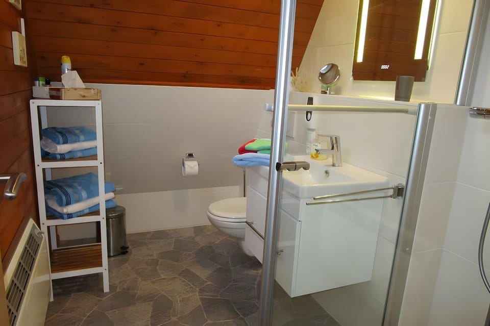 Bathroom, Living room