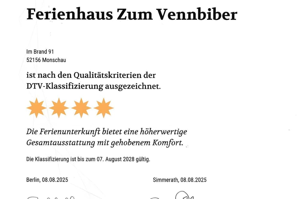 Ferienhaus Zum Vennbiber House in Monschau