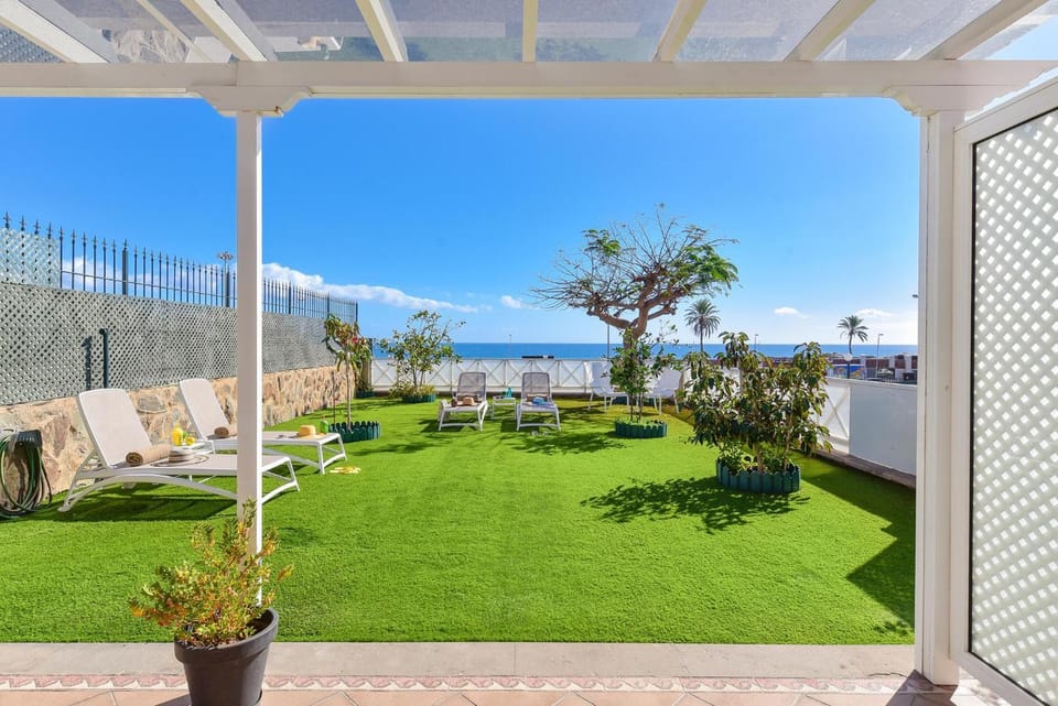 Day, Garden, sunbed