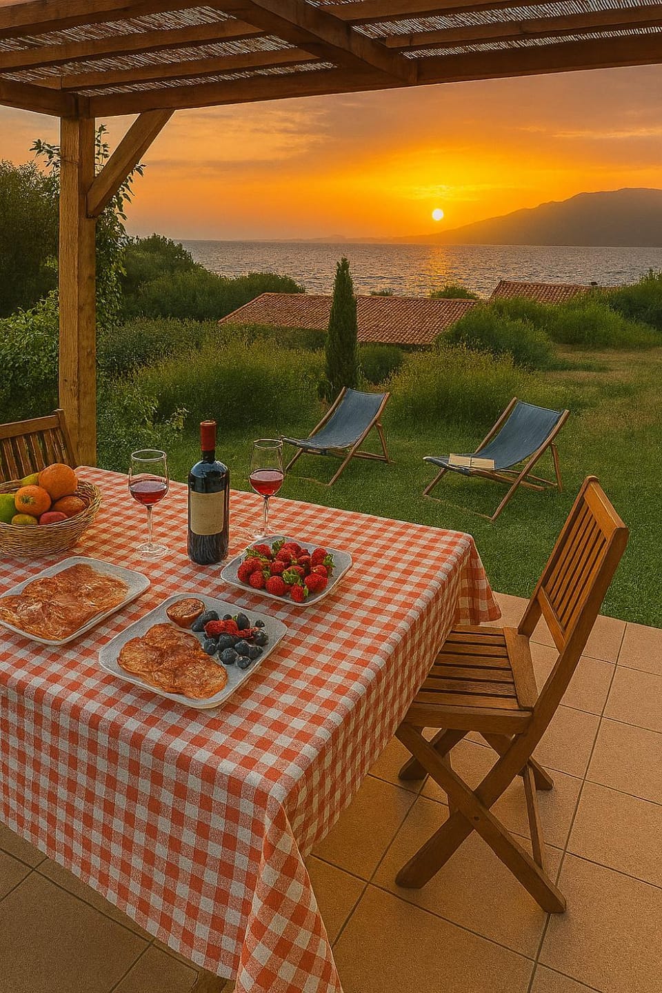 Children play ground, Garden, Minigolf, View (from property/room), Garden view, Mountain view, Sea view, Swimming pool, Sports, children, young children, older children, Family, Parking, concierge, furniture, heating, internet, safe, storage, stove, sunbed, toaster, towels, washing machine, kitchen, air conditioner