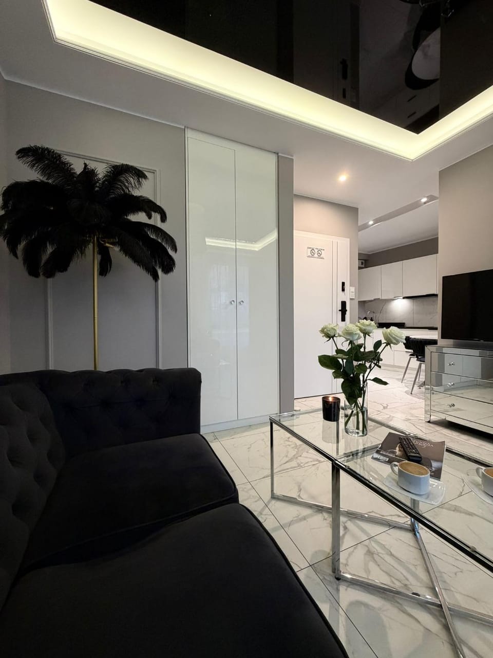 TV and multimedia, Kitchen or kitchenette, Living room, Seating area, wardrobe