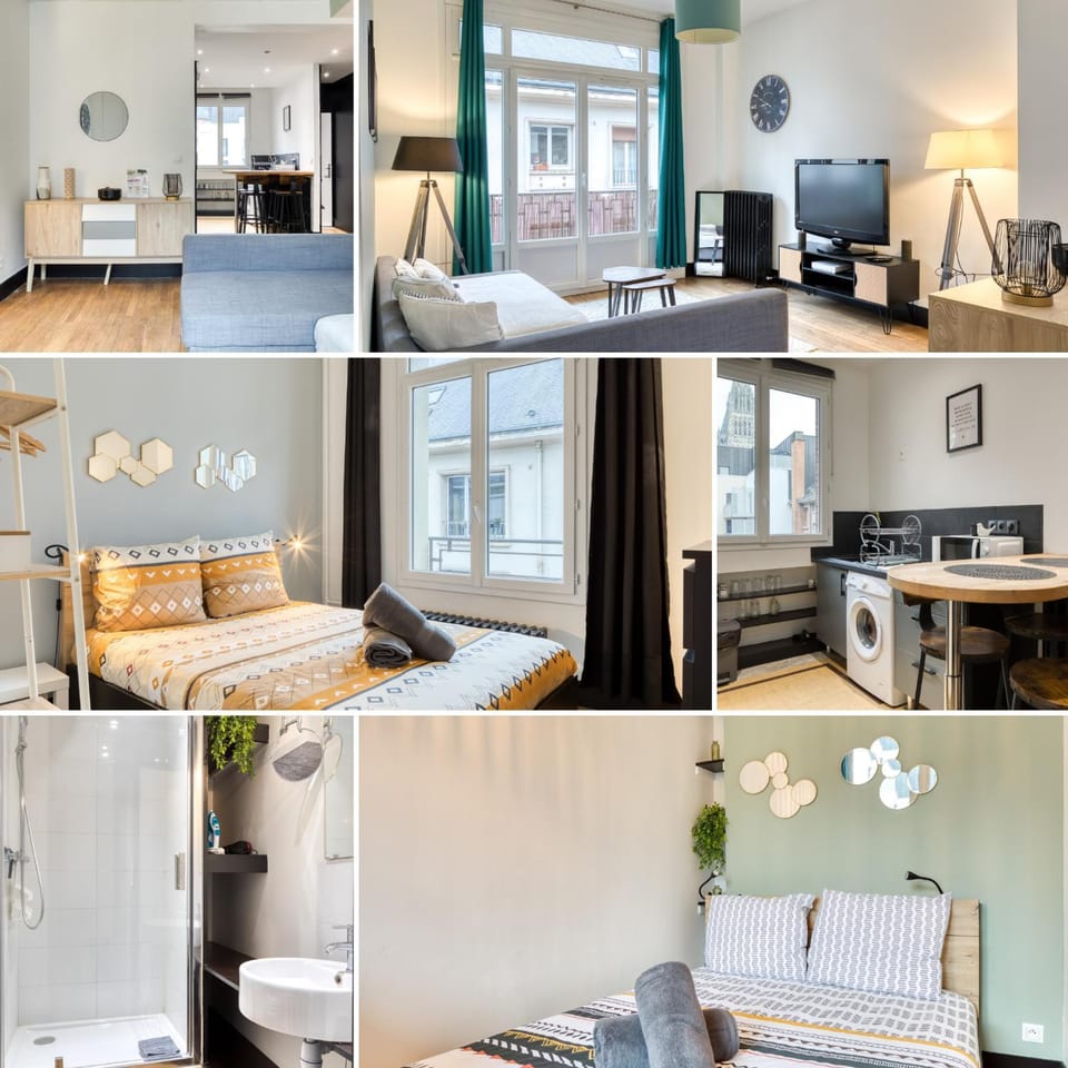 Bed, Kitchen or kitchenette, Living room, Photo of the whole room, Seating area, Dining area, Bedroom