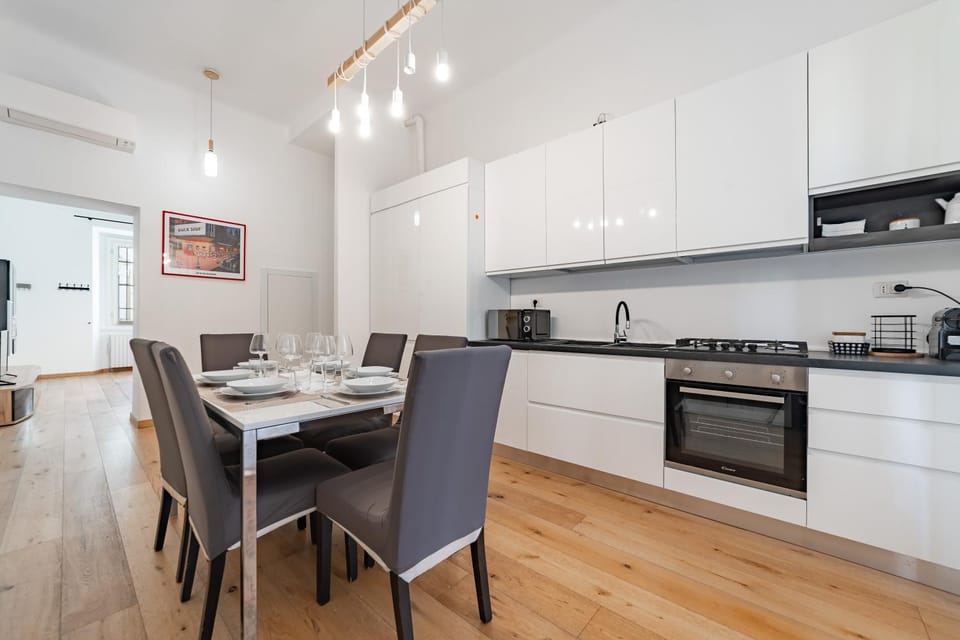 Kitchen or kitchenette, Dining area, dishwasher, oven, stove, toaster