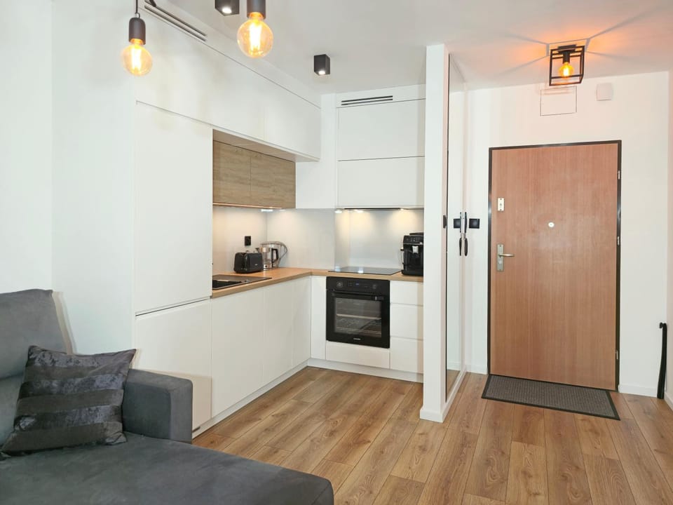 Kitchen or kitchenette, oven, stove