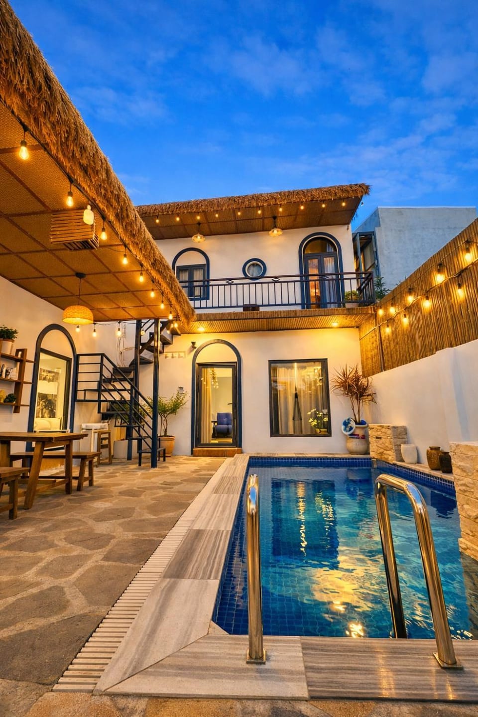 Property building, Patio, Day, Pool view, Swimming pool