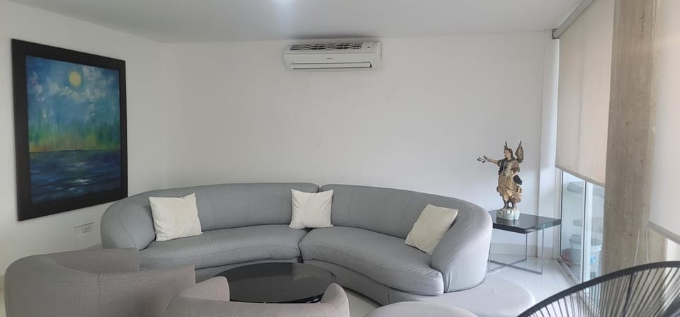 Living room, air conditioner