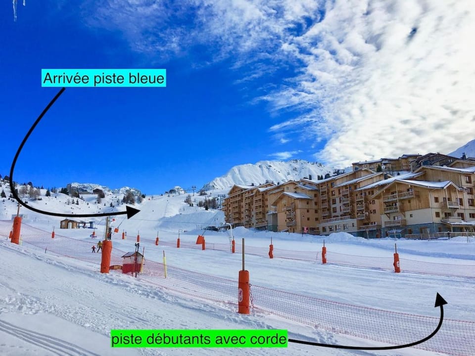 Plagne Soleil 2050 m Ski in and out sleeps 6 Apartment in Mâcot-la-Plagne