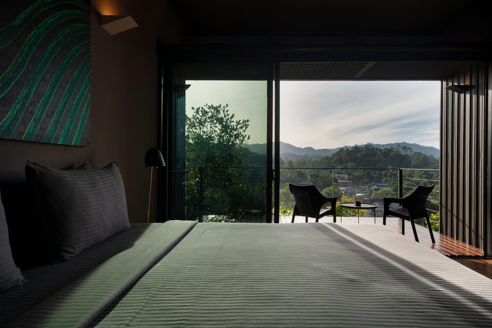 Bed, View (from property/room), Mountain view