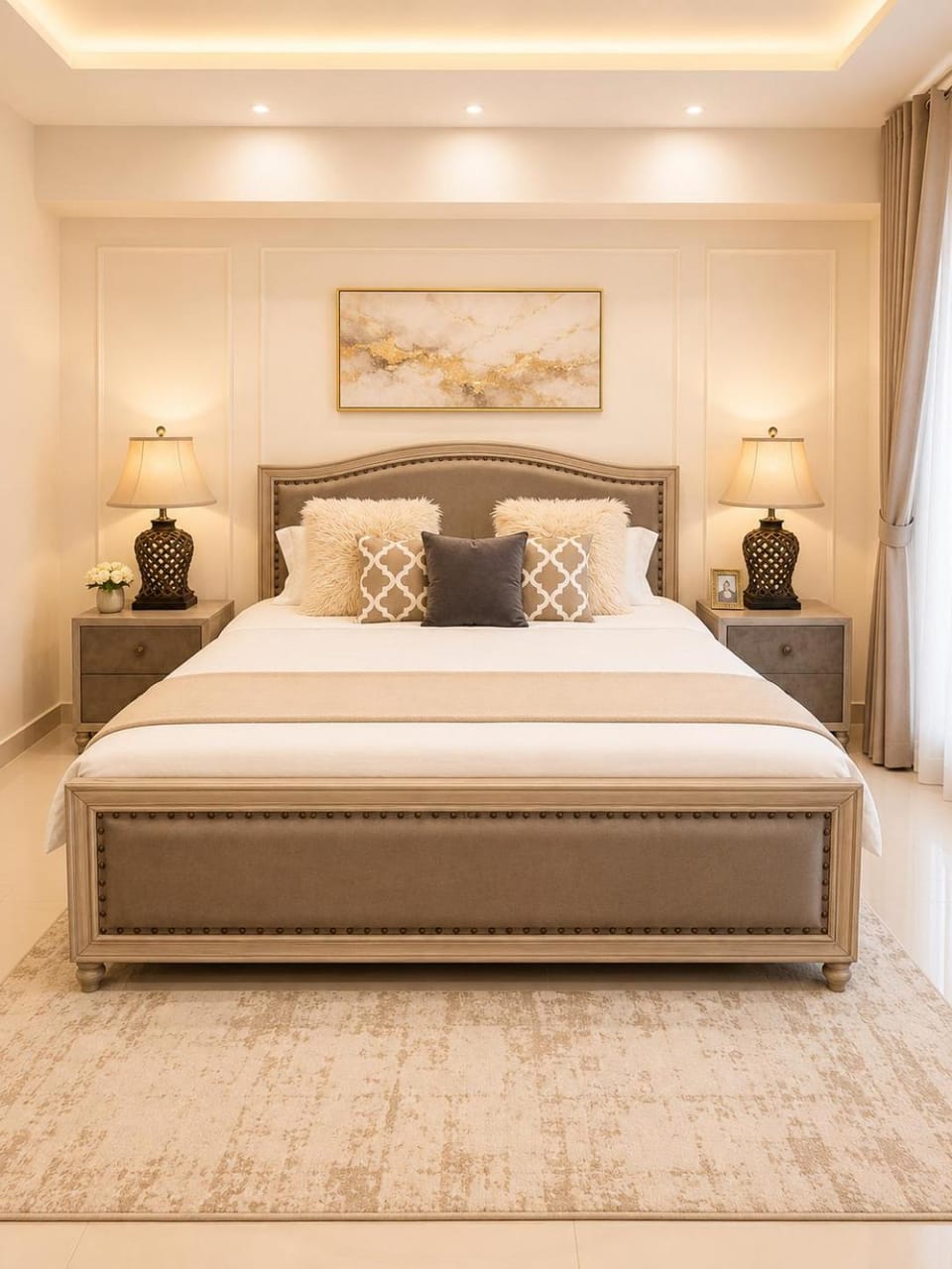 Bed, Living room, Photo of the whole room, Seating area, Bedroom