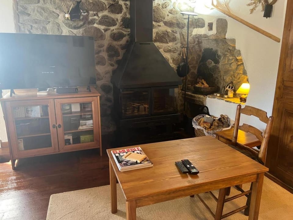 TV and multimedia, Seating area, fireplace