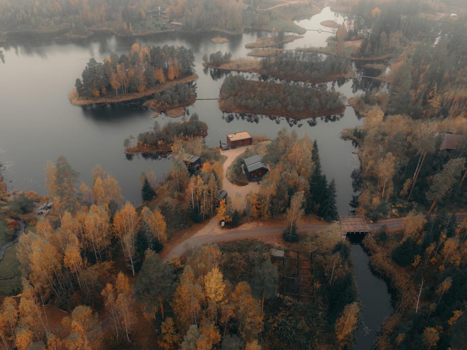 Natural landscape, Bird's eye view, Lake view