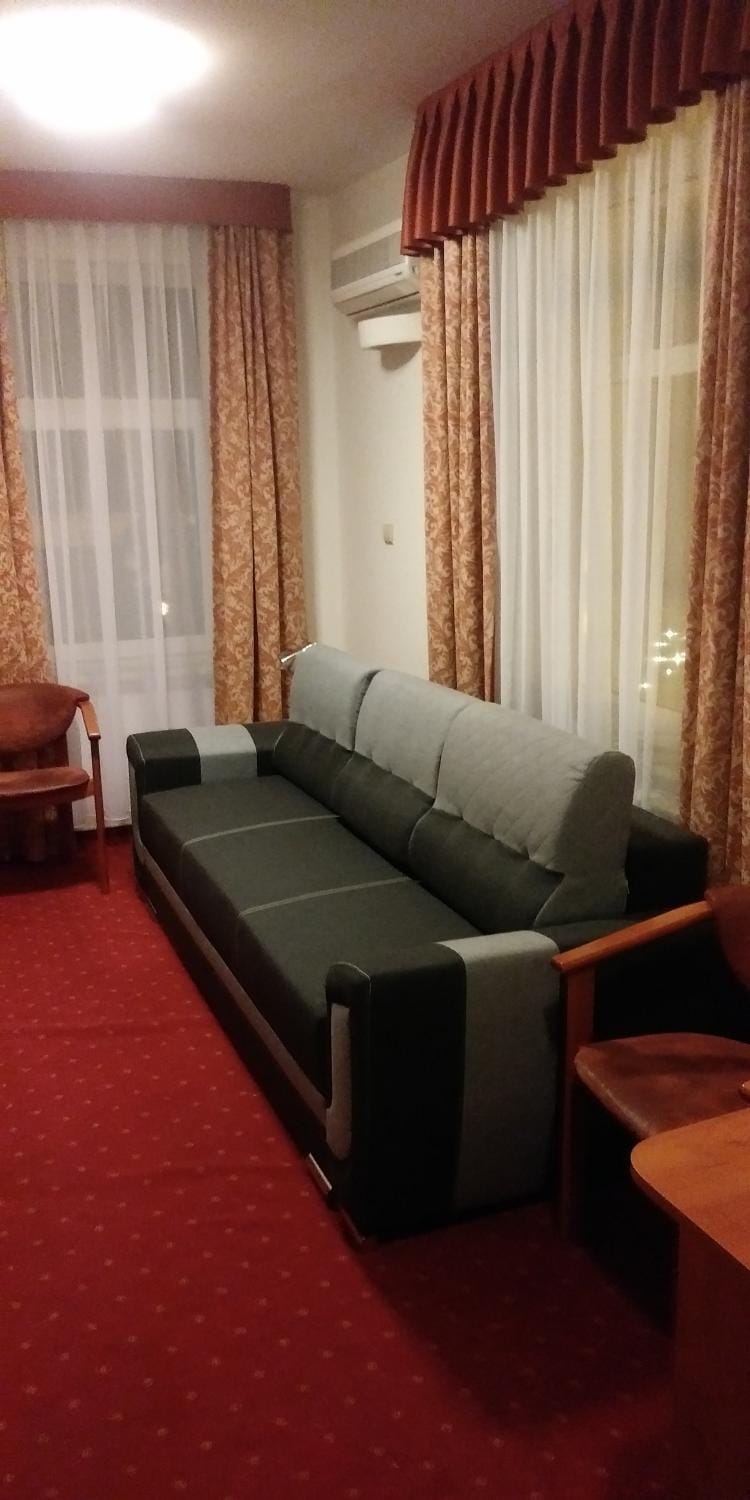 Bed, TV and multimedia, Living room, Seating area