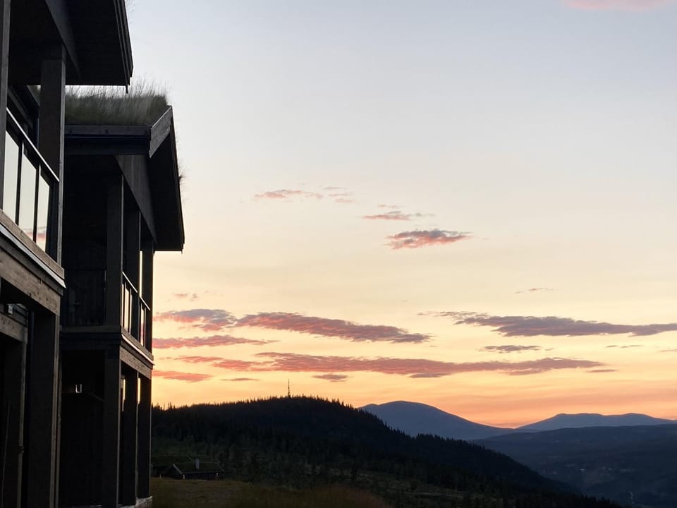 Natural landscape, Mountain view, Sunset