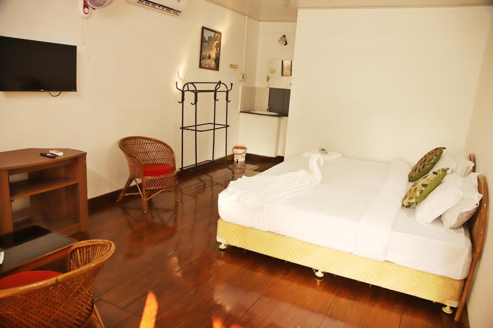 Bed, TV and multimedia, Photo of the whole room, Evening entertainment, towels, air conditioner