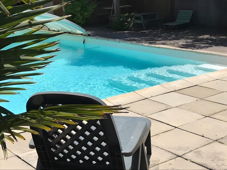 Property building, Living room, Swimming pool