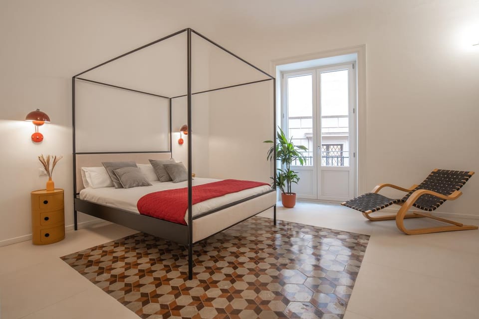 Bed, Balcony/Terrace, Photo of the whole room, Bedroom, heating, internet, towels, wardrobe, air conditioner