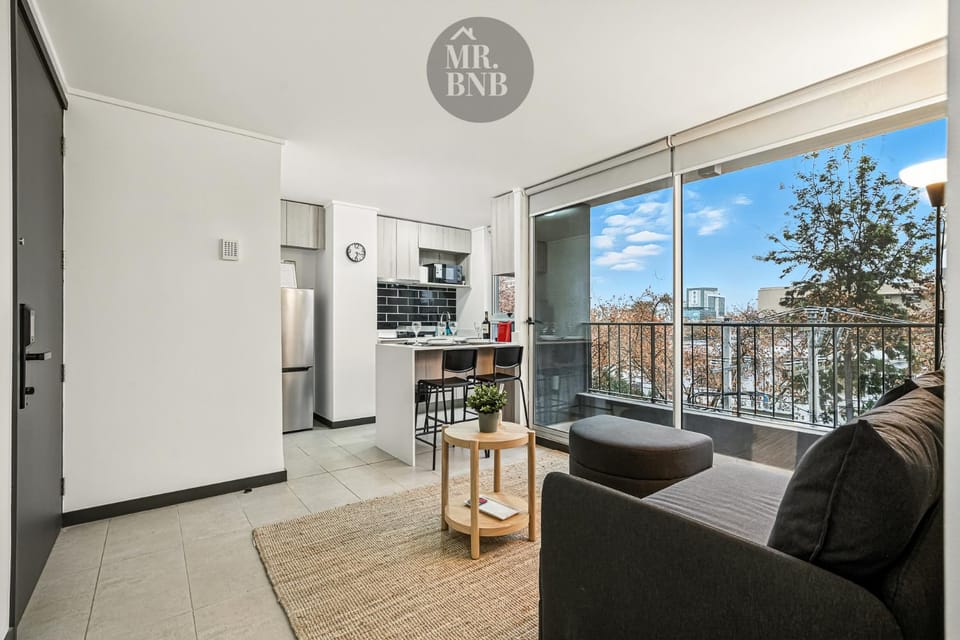 Living room, kitchen
