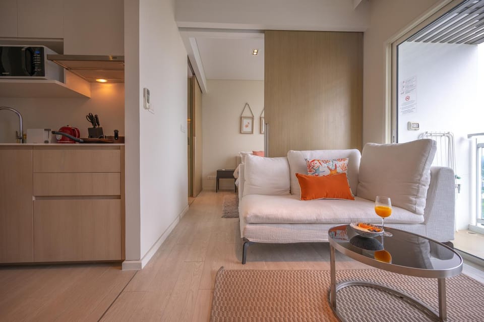 Living room, kitchen