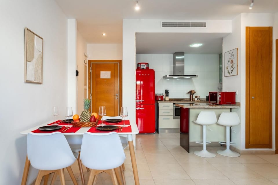 Kitchen or kitchenette, Living room, Dining area, oven, stove
