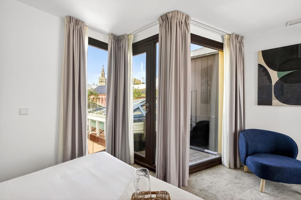 Bed, Balcony/Terrace, Balcony/Terrace, Sunset