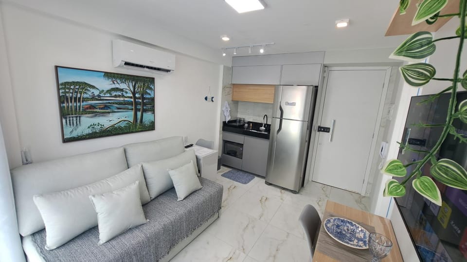 Kitchen or kitchenette, Living room, Dining area, air conditioner