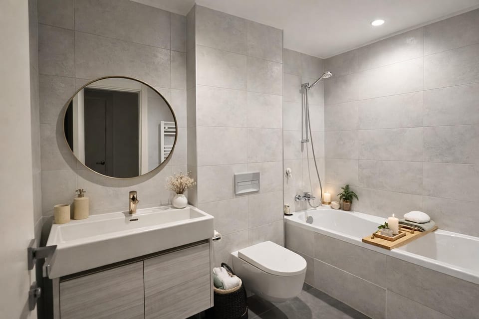 Shower, Bathroom, towels