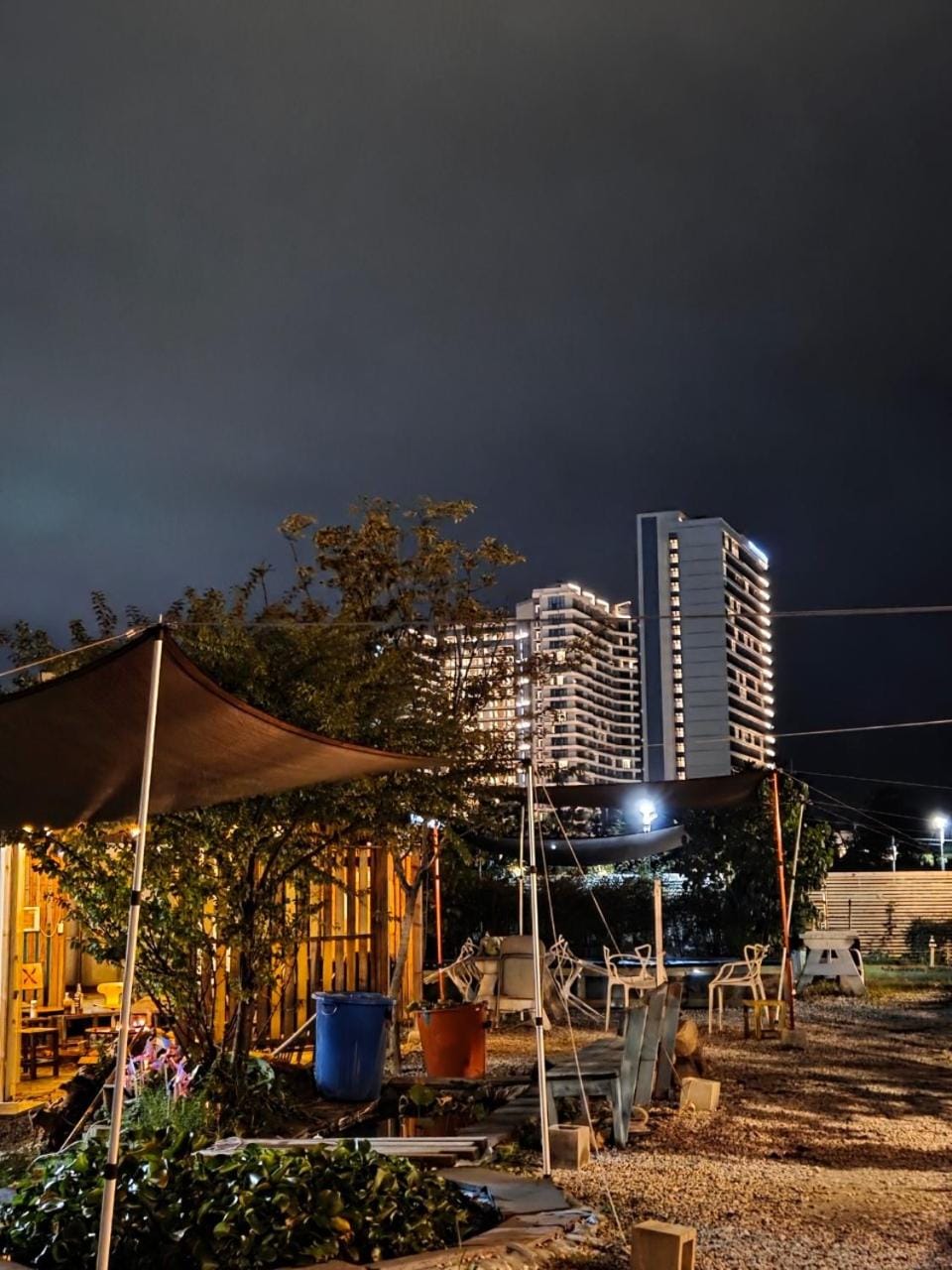 Property building, Night, City view