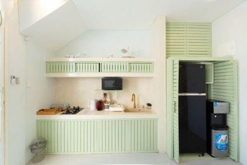 Coffee/tea facilities, Kitchen or kitchenette, oven