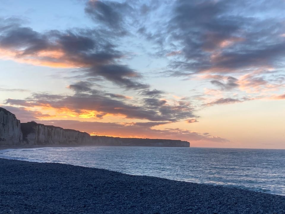 Nearby landmark, Beach, Sunset