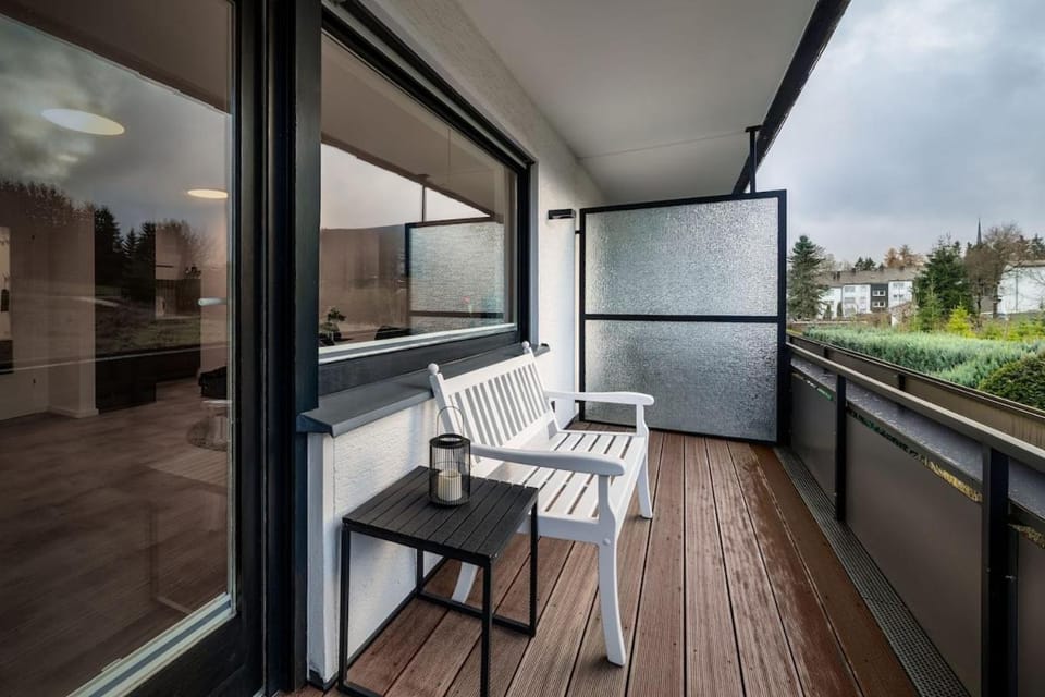 View (from property/room), Balcony/Terrace, Seating area, Garden view