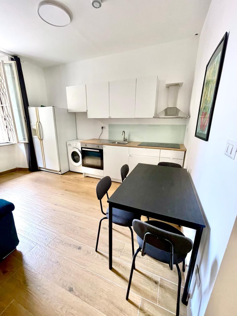Kitchen or kitchenette, Living room, Dining area, pet friendly, stove