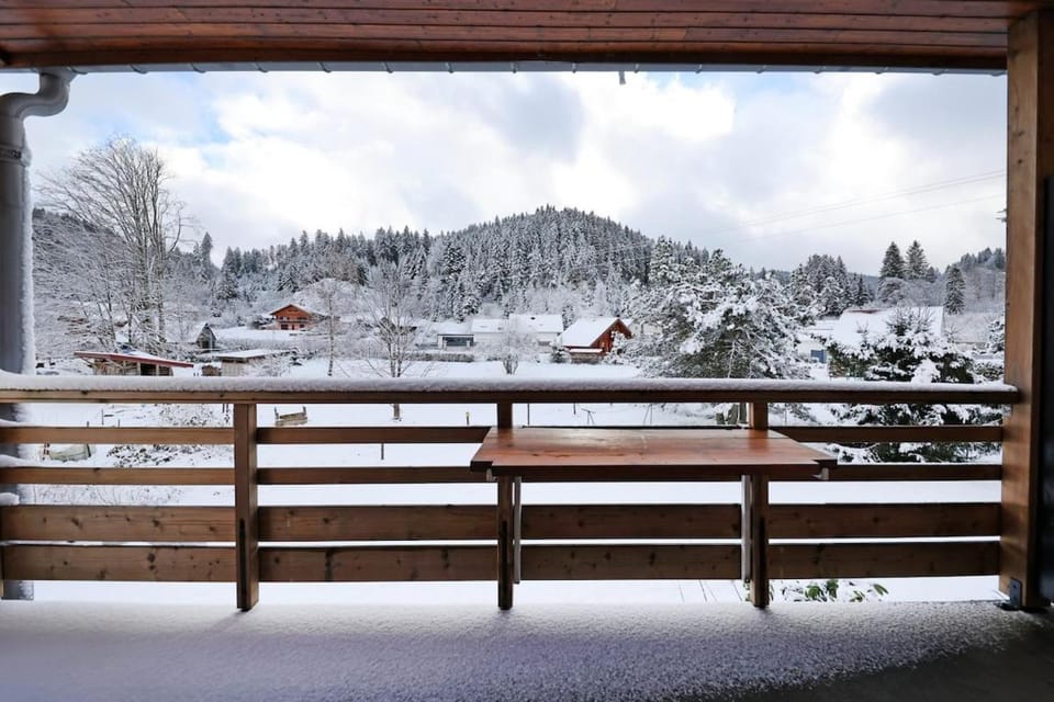 Winter, Balcony/Terrace, Mountain view