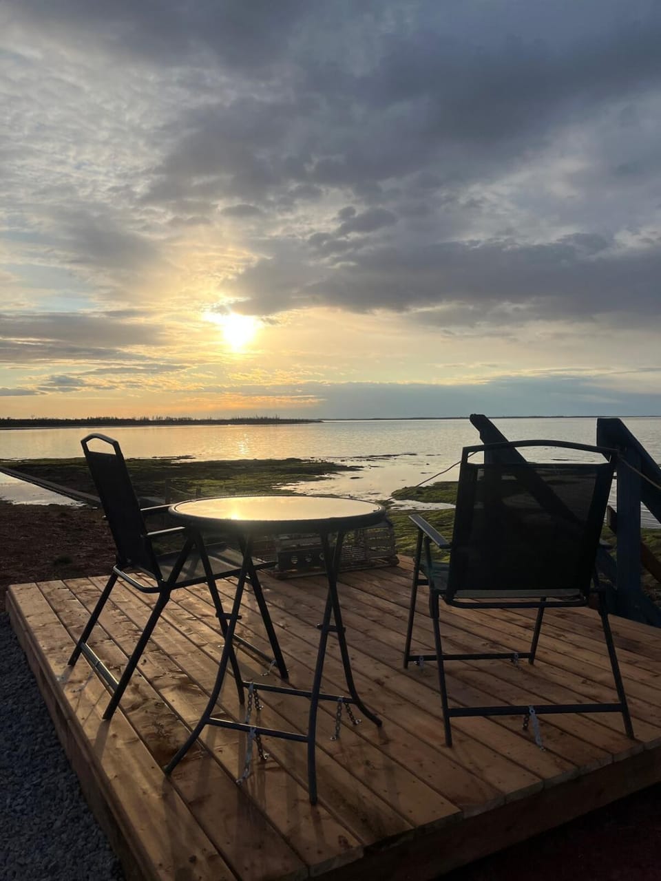 View (from property/room), Seating area, Sea view, Sunset