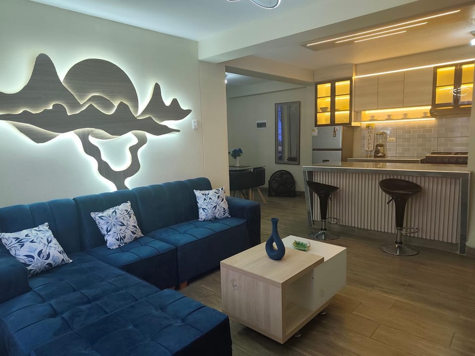Living room, Communal kitchen