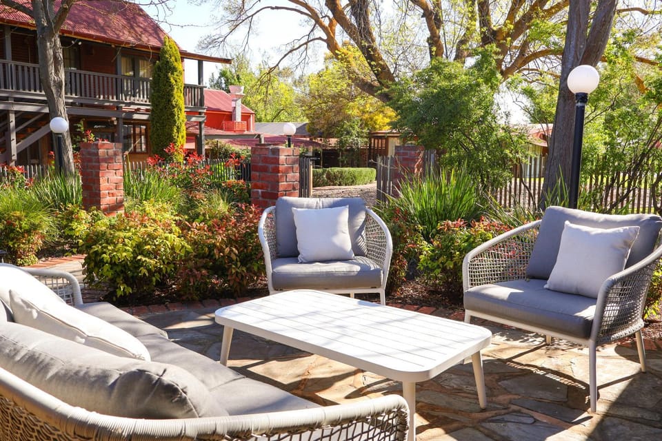 Patio, Seating area, Garden view