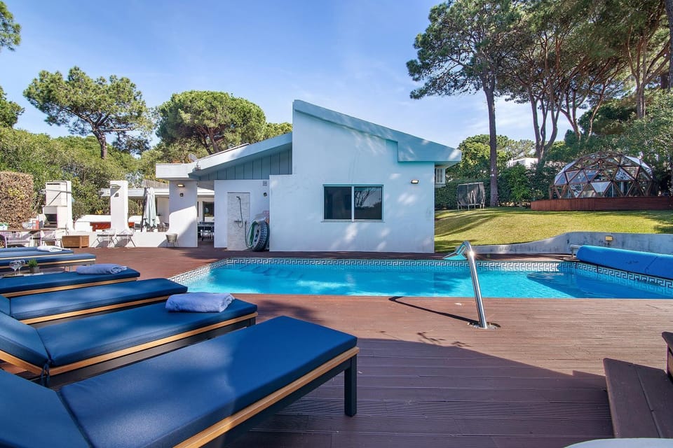 Property building, Living room, Swimming pool