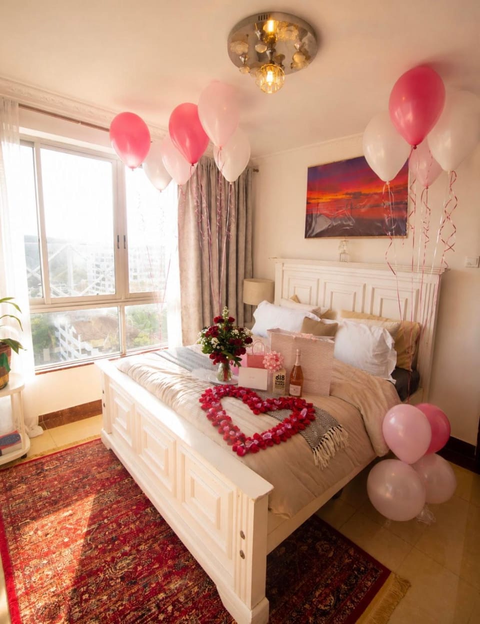 Bed, Day, Summer, View (from property/room), Decorative detail, Bedroom, City view, VIP, wardrobe