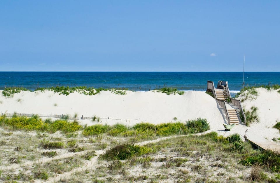 The Coast Is Clear - Corolla, Ocean Sands, Oceanfront, 150 Ft to Beach, Open All Year, Flex Stays, Pets OK House in Corolla