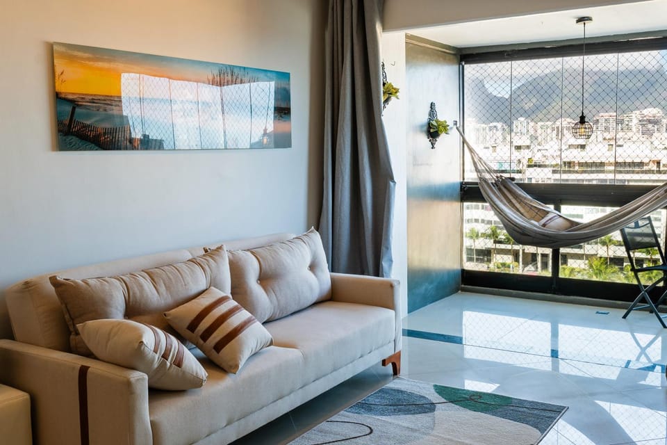 Seafront flat - Barra Beach - Pool - Gym - Sauna Apartment in Rio de Janeiro