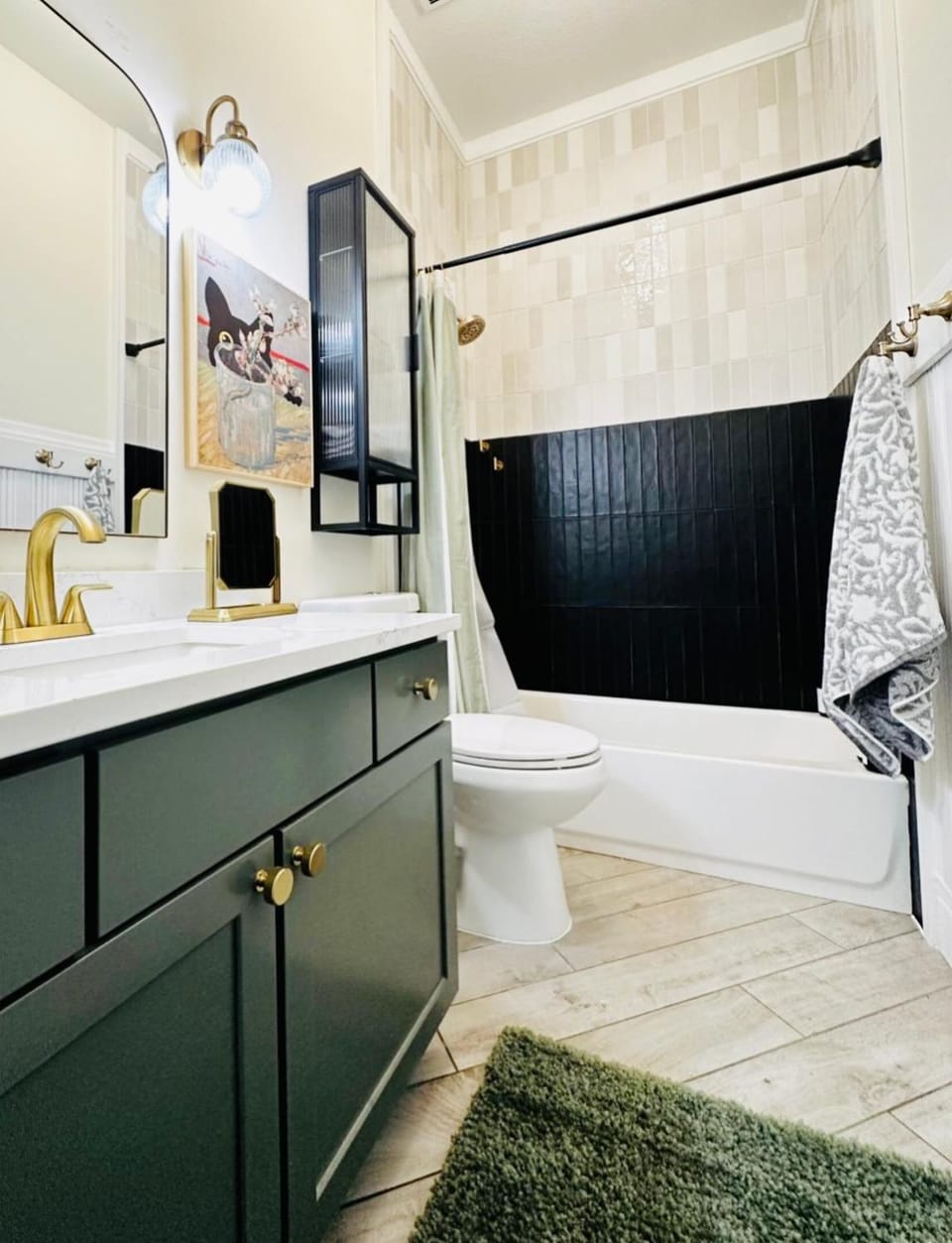 Shower, Bathroom, Photo of the whole room, Bath, towels